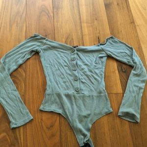 off the shoulder bodysuit